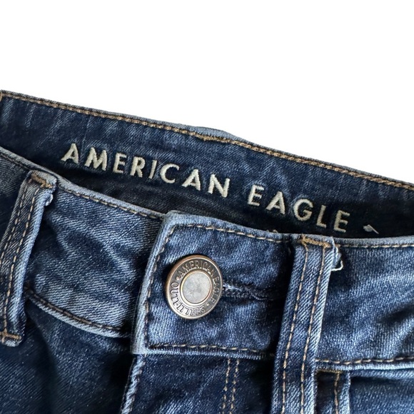 American Eagle 360 Next Level Stretch Hi Rise Jegging distressed jeans women 00S - Picture 4 of 12